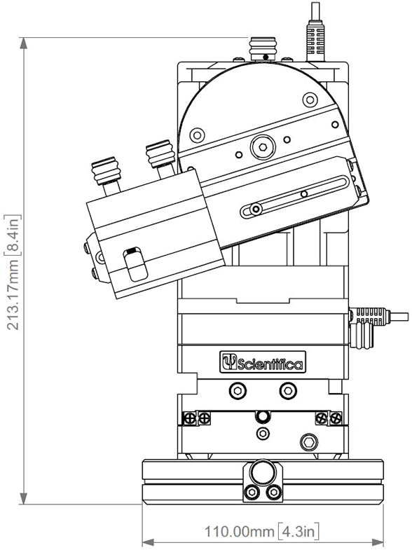 PatchStar Micromanipulator Schematic with Measurements PatchStar Micromanipulator Schematic with Measurements