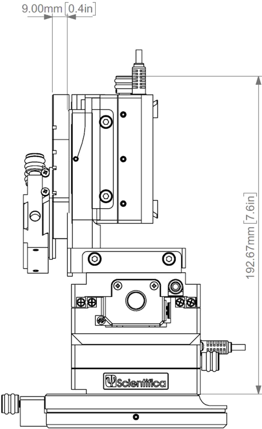 PatchStar Micromanipulator Schematic Side Profile PatchStar Micromanipulator Schematic Side Profile