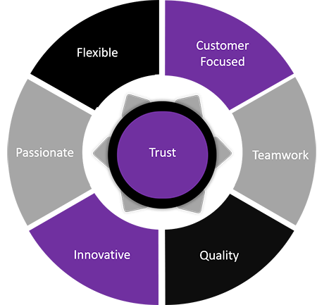 Diagram of our values